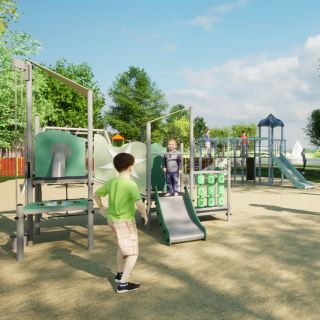 Metal Playground Structure_1587